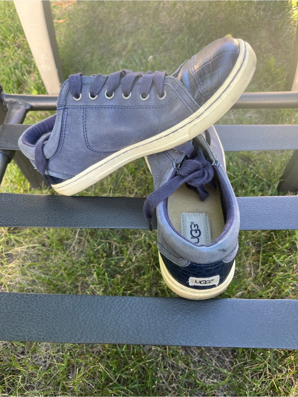 UGG Women's Navy Low-Top Suede Sneakers